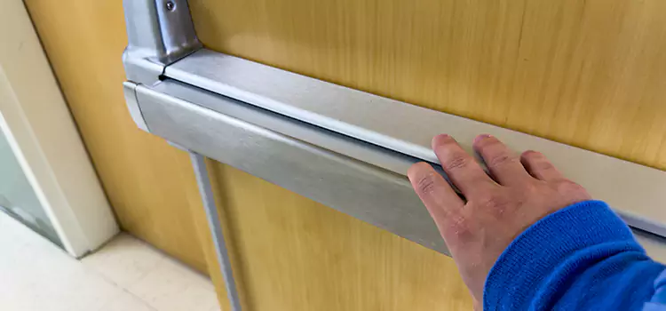 Installing a Push Bar on a Door Lutz